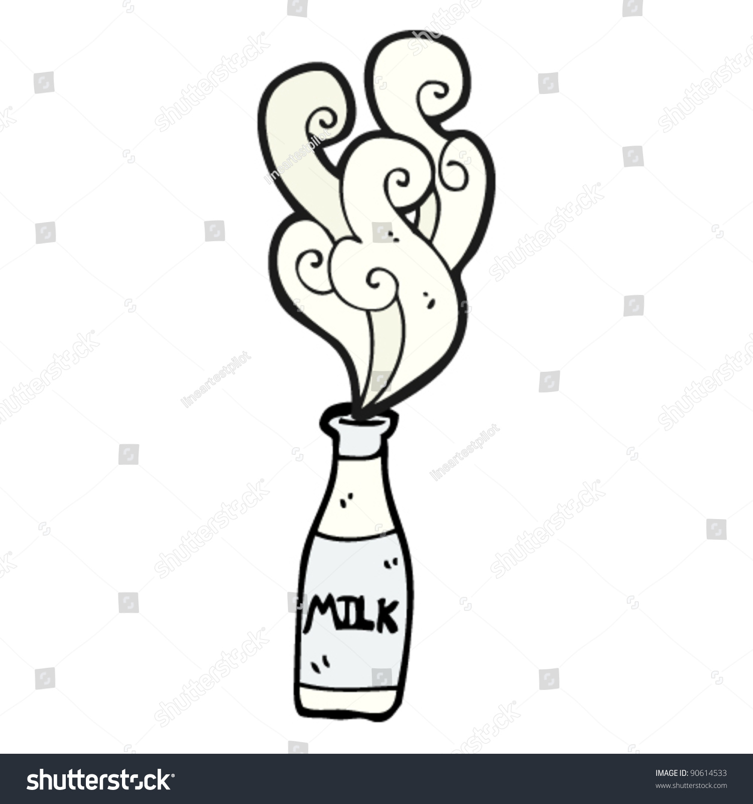 Cartoon Milk Bottle Stock Vector Royalty Free 90614533 Shutterstock 7352