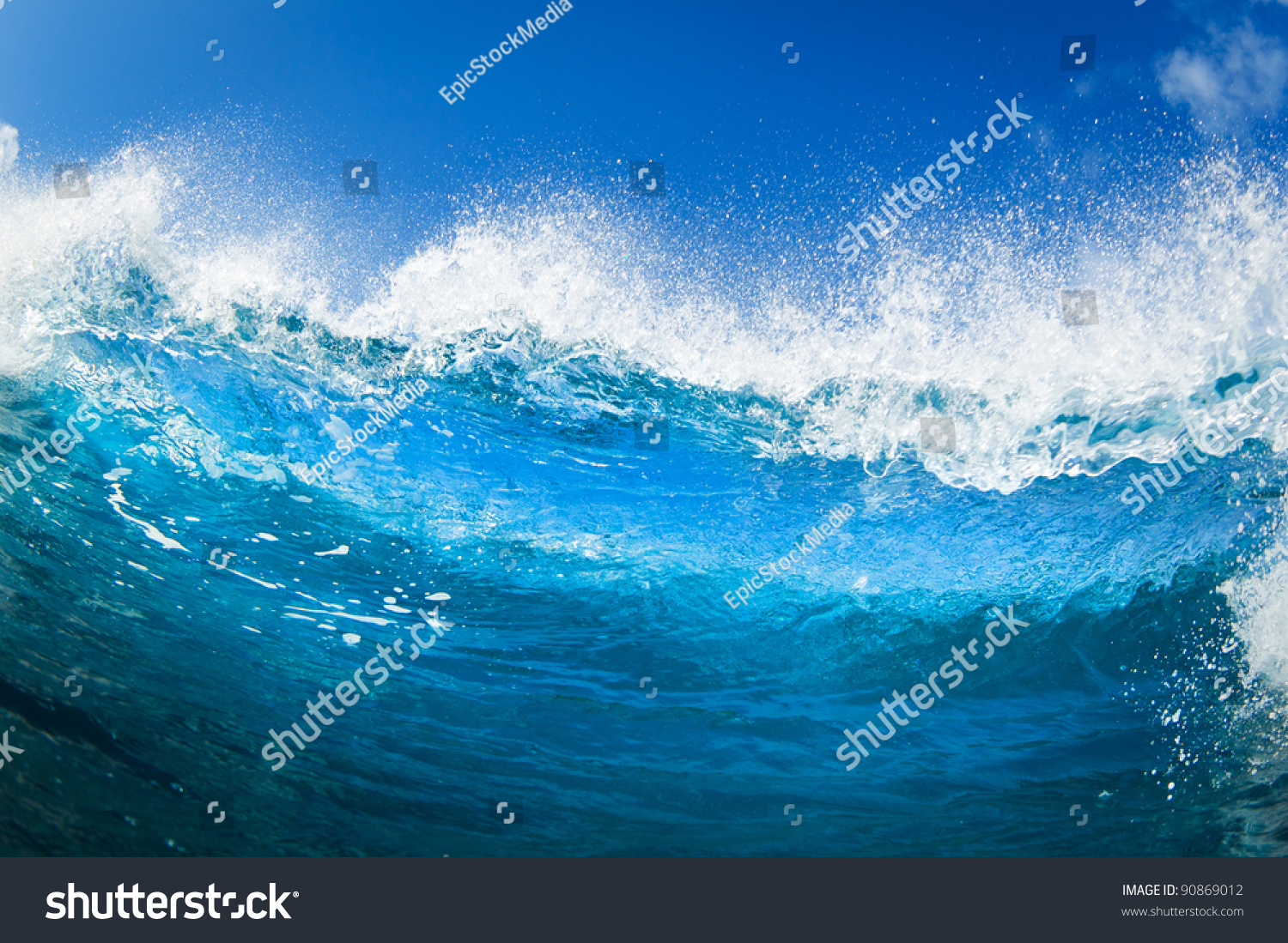 Blue Ocean Wave Stock Photo 90869012 | Shutterstock