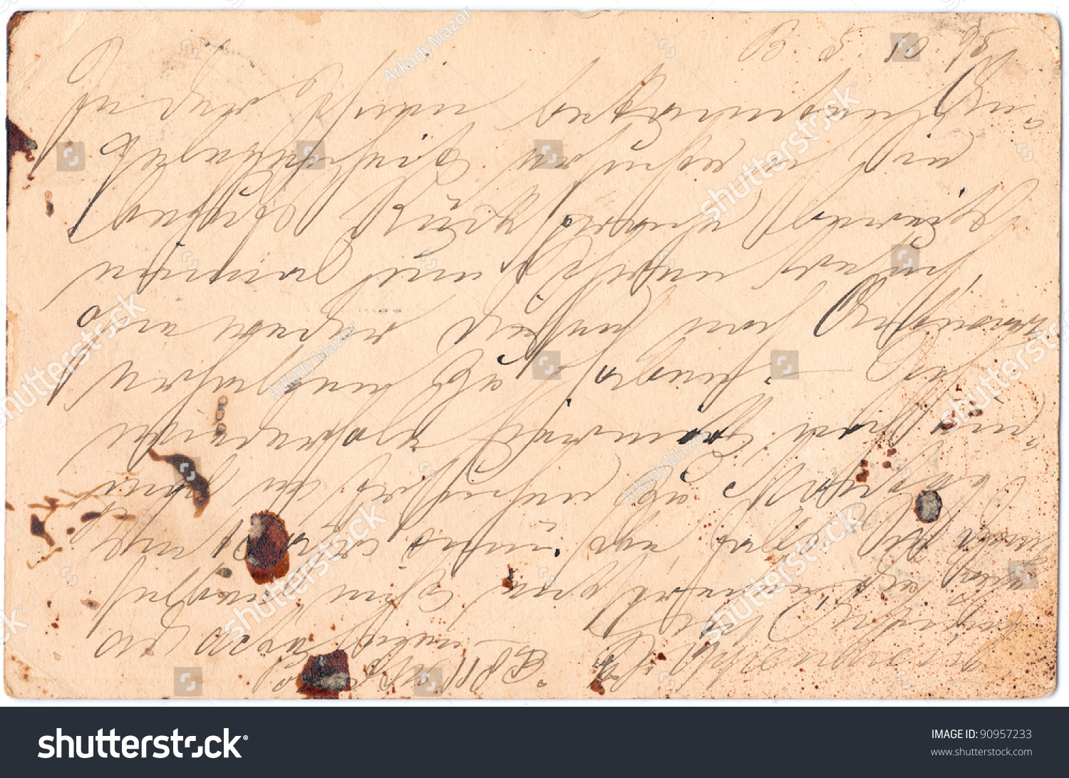 fragment-old-handwritten-letter-written-germany-stock-photo-90957233