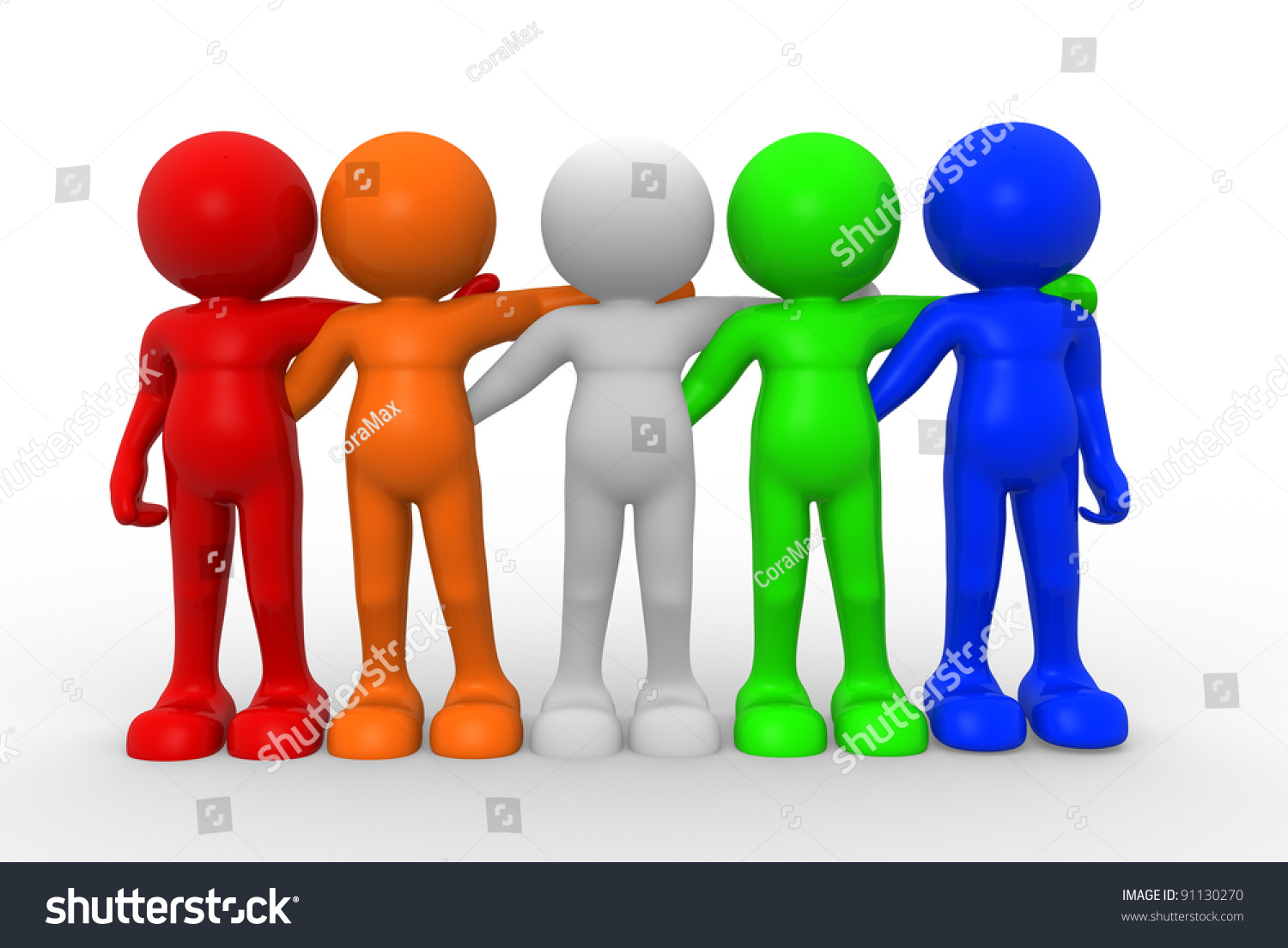 3d People Human Character Person Different Stock Illustration 91130270 ...