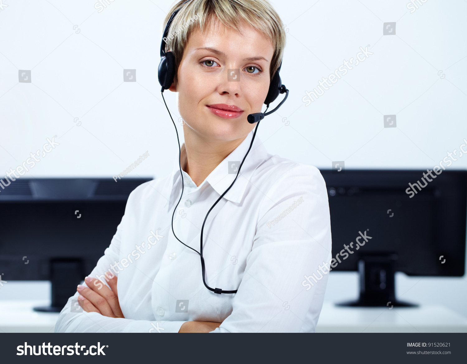 portrait-customer-service-operator-looking-camera-stock-photo-91520621