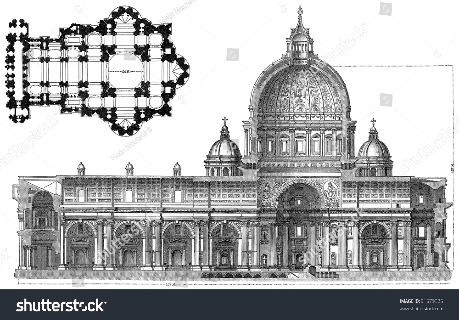 Собор Святого Петра фасад Микеланджело