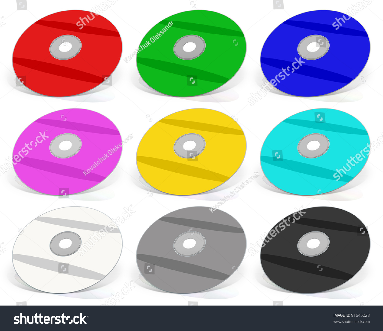 Many Colorful Dvds Rgb Cmyk Dvd Stock Illustration 91645028 | Shutterstock