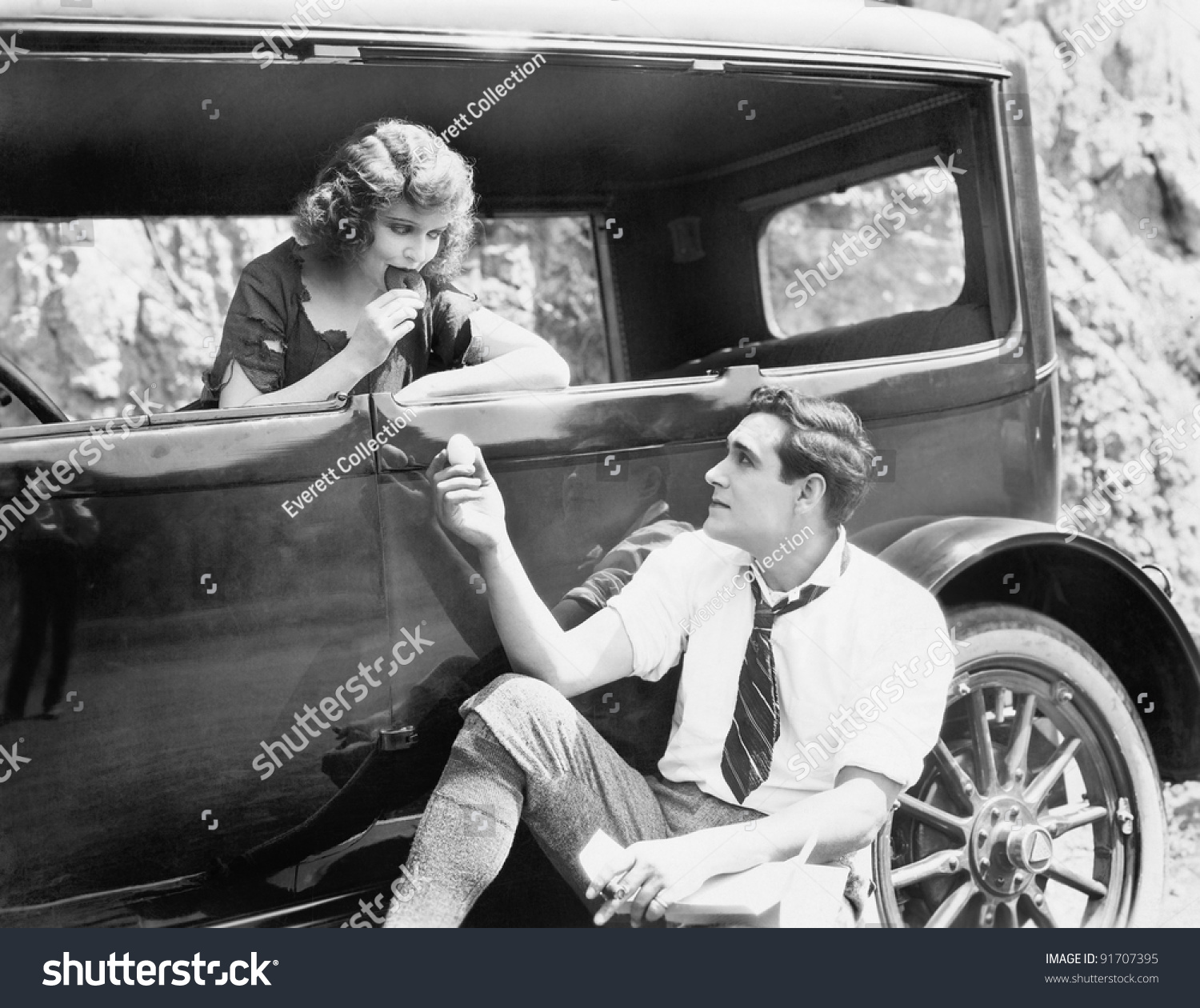 Couple Having Picnic Stock Photo 91707395 | Shutterstock