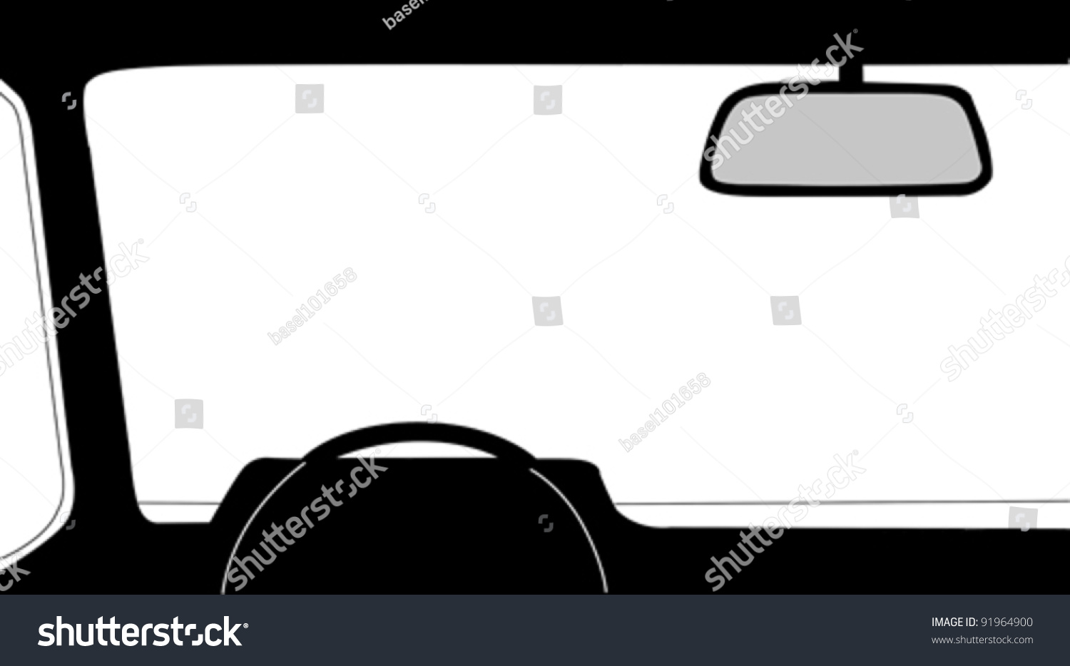 Car Salon Silhouette On White Background Stock Vector (Royalty Free ...