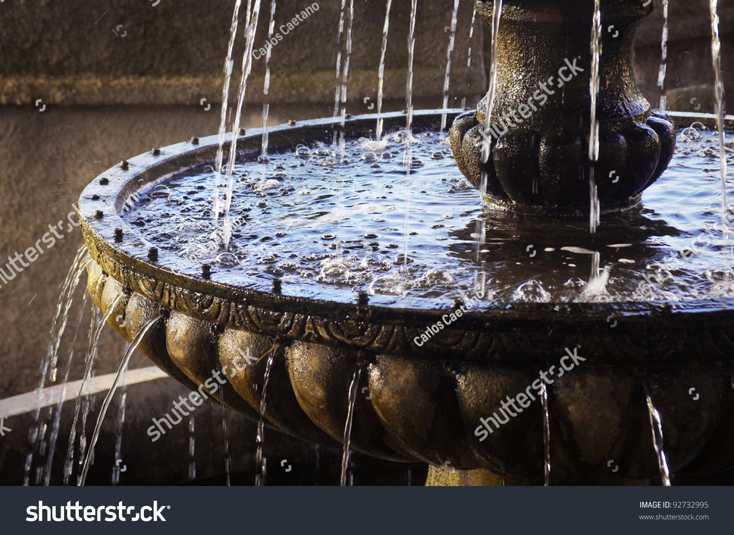 Detail Old Classic Style Stone Fountain Stock Photo 92732995 | Shutterstock