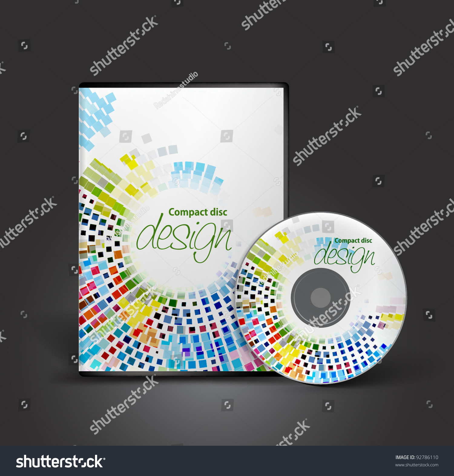 Vector Cd Cover Design Template Copy Stock Vector (Royalty Free ...