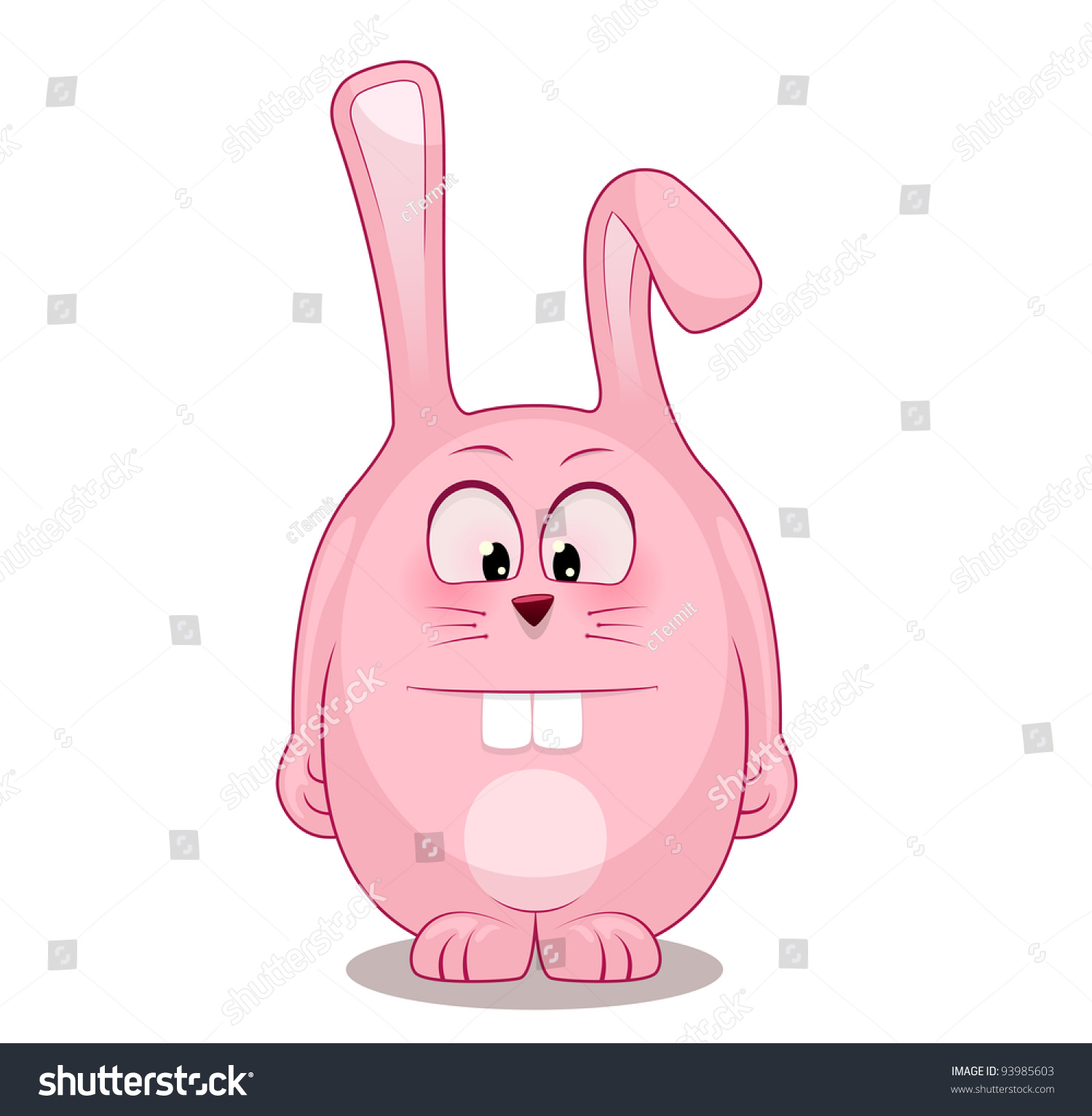 Vector Illustration Cute Rabbit Stock Vector Royalty Free Shutterstock
