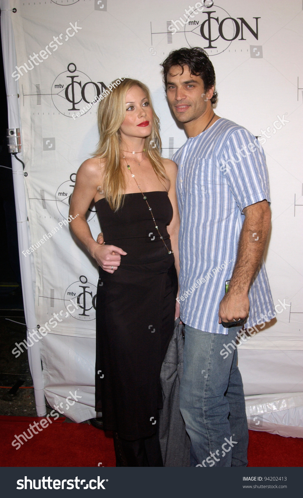 Actress Christina Applegate Husband Actor Johnathan Stock Photo ...