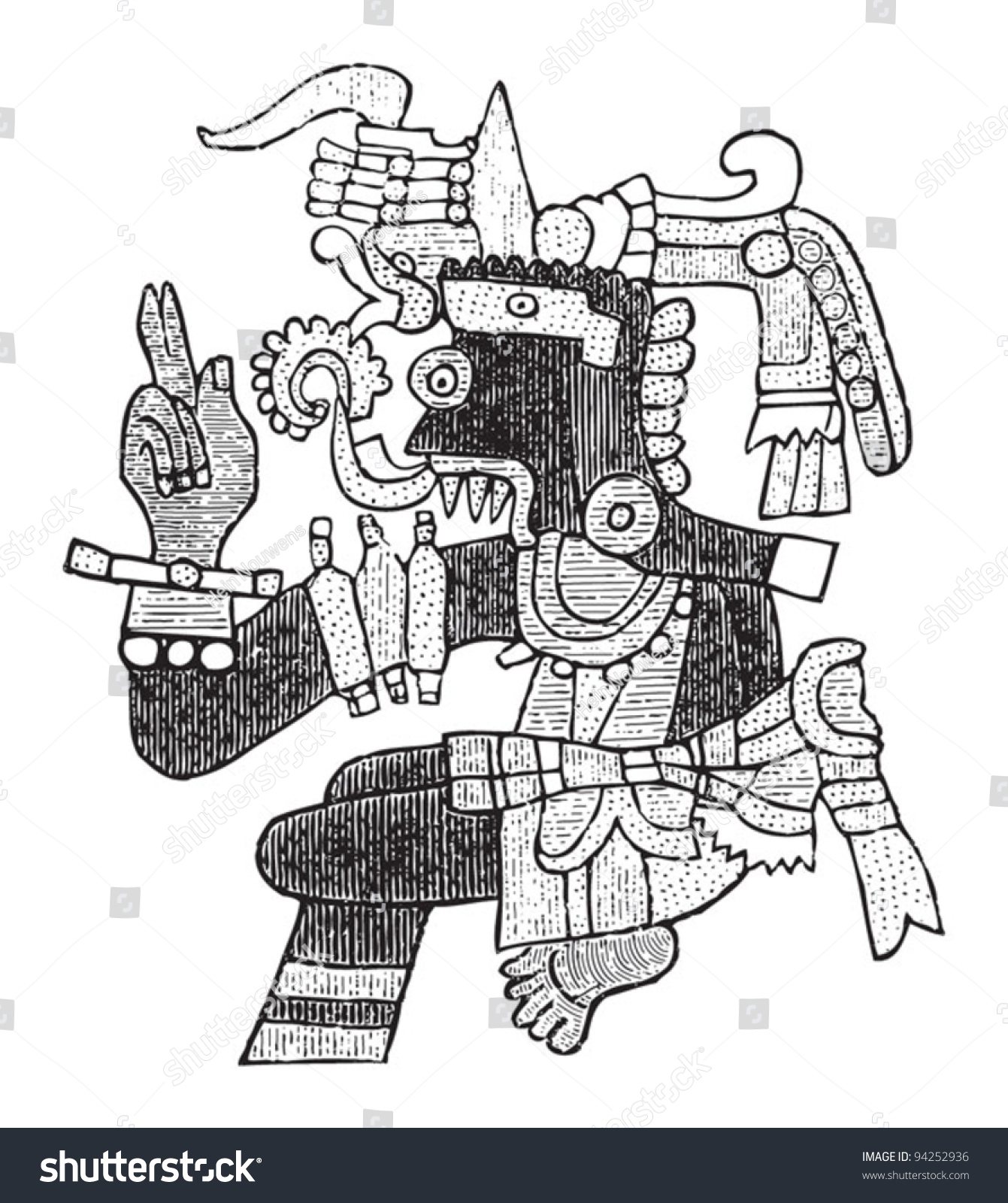 Tlaloc Aztec God Rain Fertility Water: стоковые изображения в HD и миллионы...