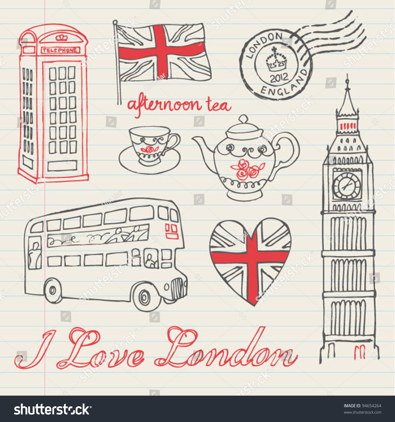 Рисунок на тему i Love London