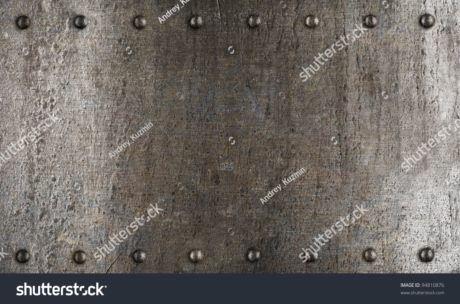 Metal Plate Armour Texture Rivets Stock Photo 94810876 | Shutterstock