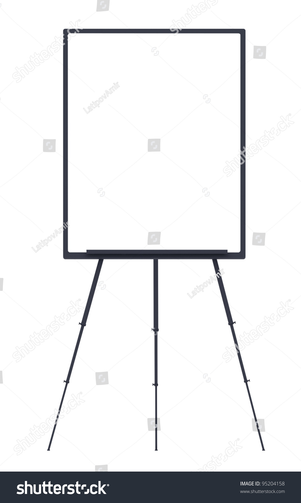 Blank Whiteboard Flip Chart Stock Illustration 95204158 | Shutterstock