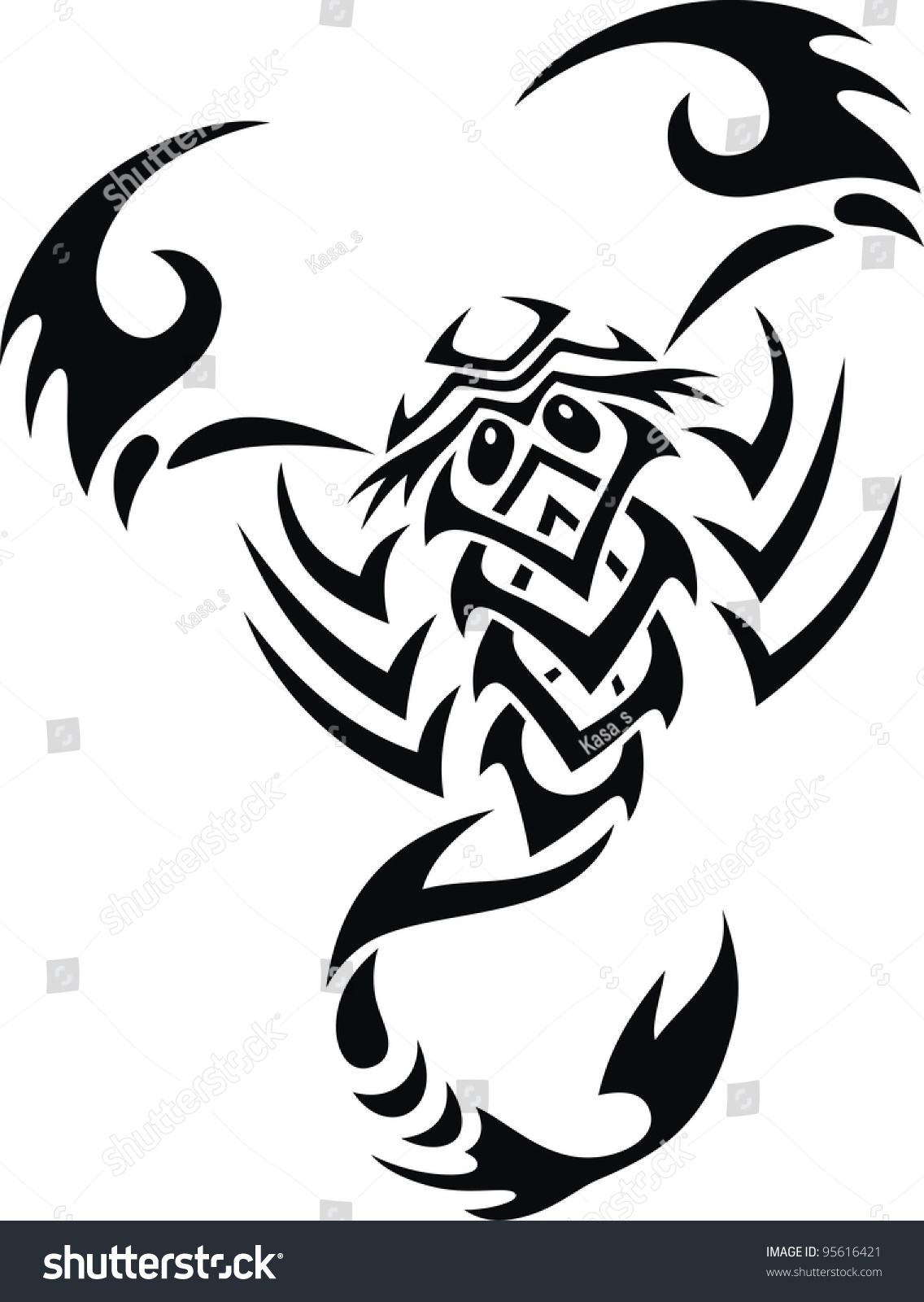 Скорпион тату эскиз Кельтский