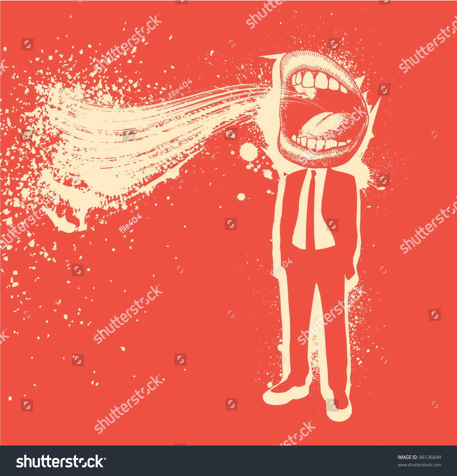 Man Screaming Stock Vector (Royalty Free) 96136844 | Shutterstock