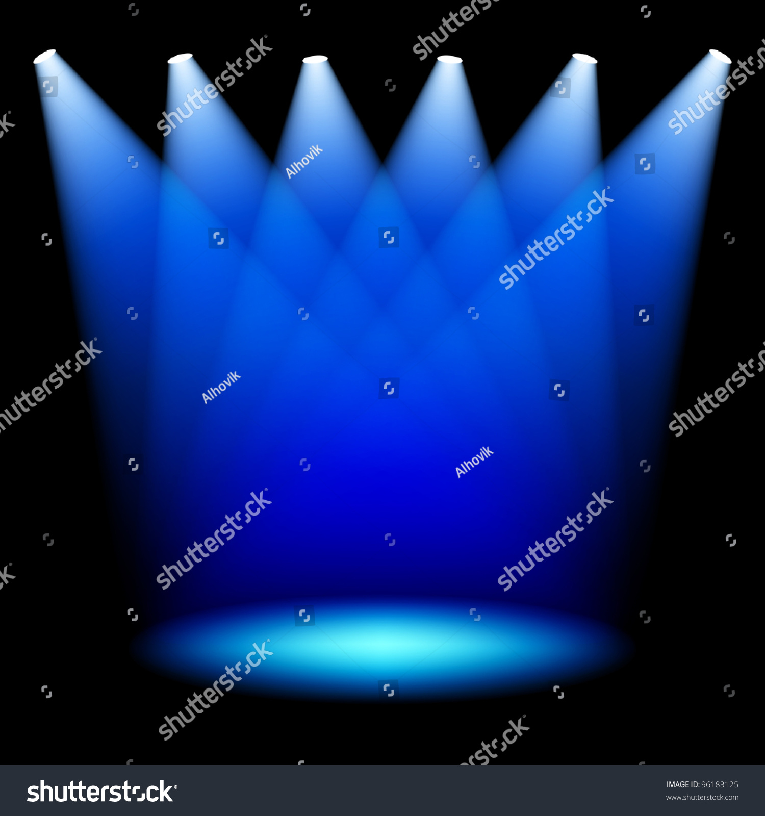 Stage Spotlights Vector Stock Vector (Royalty Free) 96183125 | Shutterstock