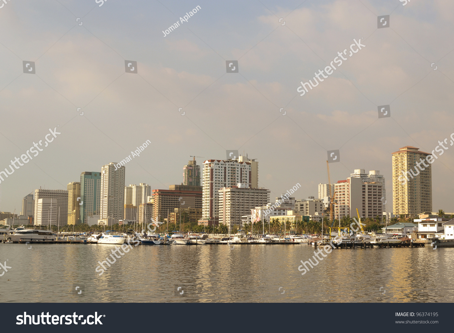 Cityscape Manila Philippines City Skyline View Stock Photo 96374195 ...