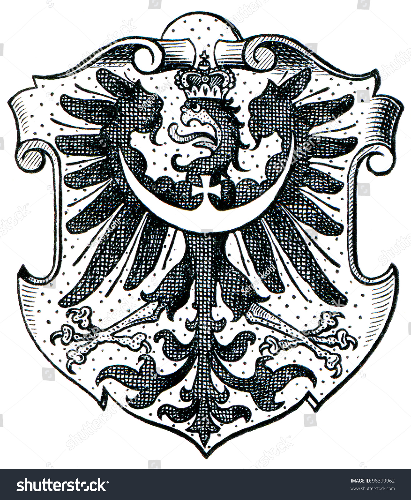 Coat Arms Silesia Province Kingdom Prussia Stock Illustration 96399962 ...