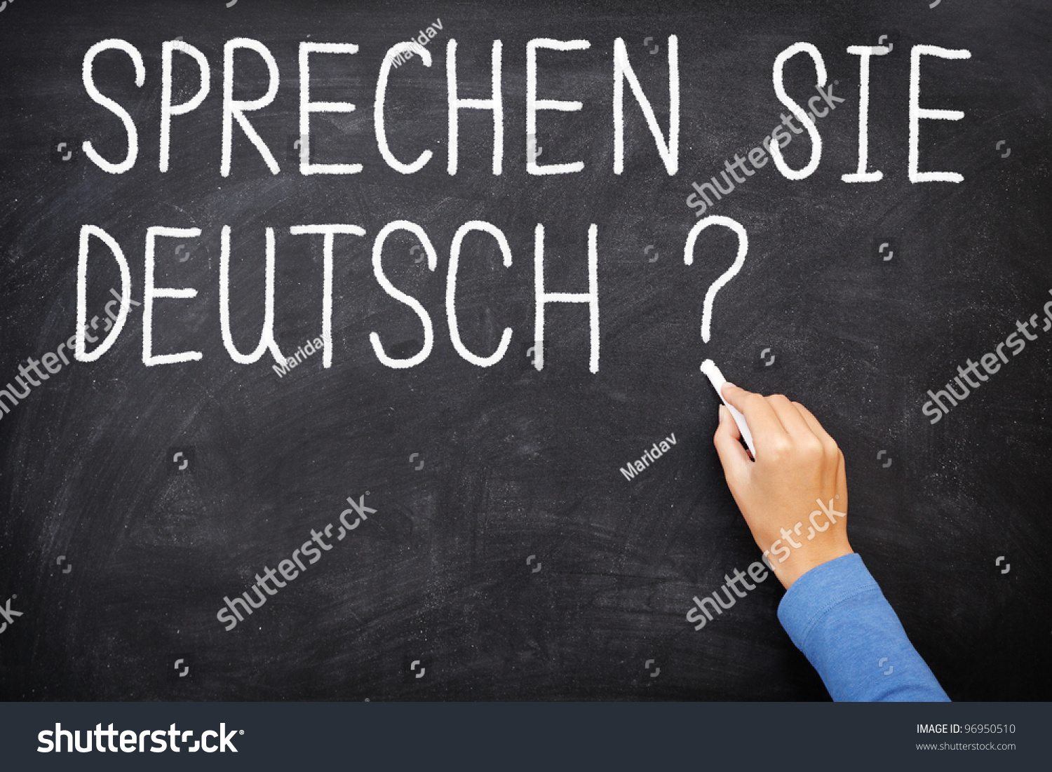 Learning Language German Sprechen Sie Deutch Stock Photo 96950510 ...