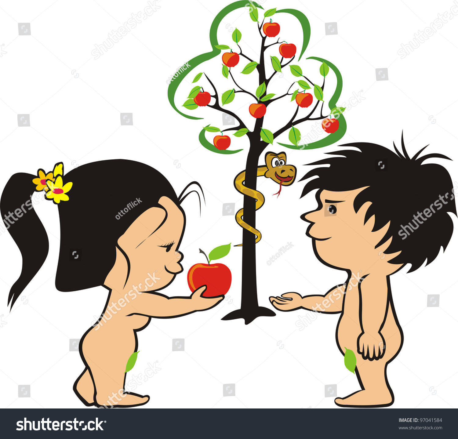 adam and eve garden of eden snake