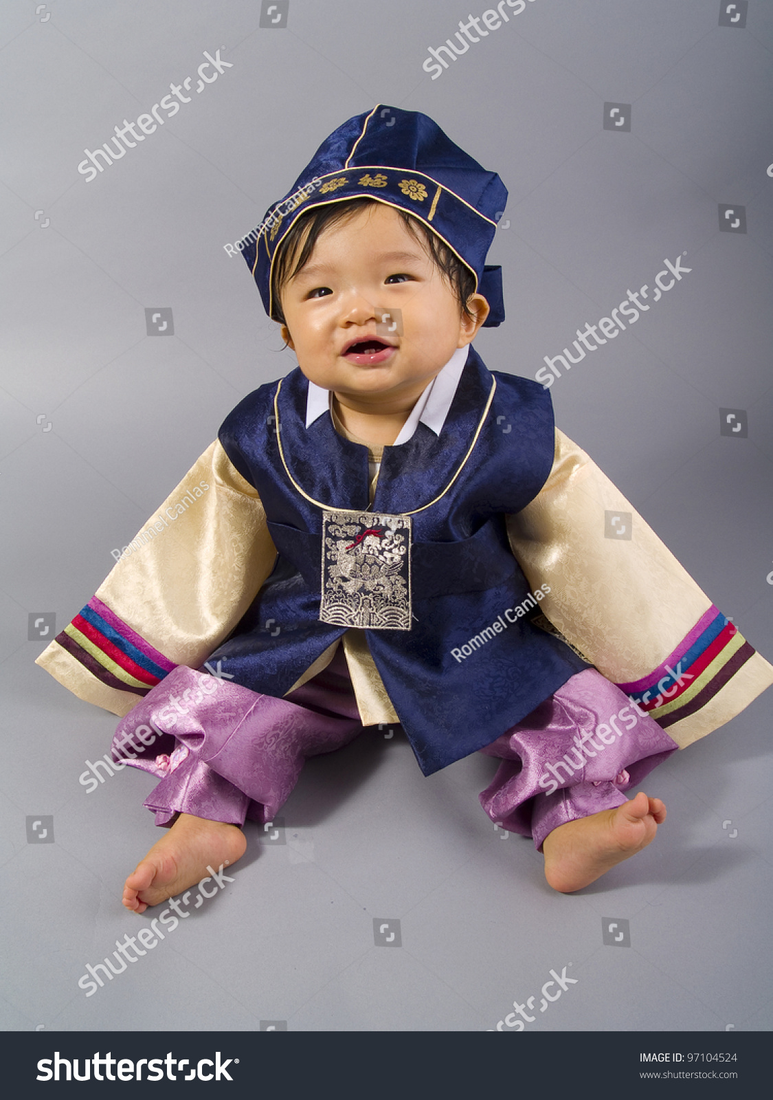 Korean Baby Boy Traditional Costume Stock Photo 97104524 | Shutterstock