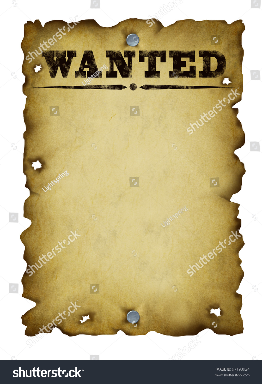 93 Wanted Poster With Bullet Holes Images, Stock Photos & Vectors ...