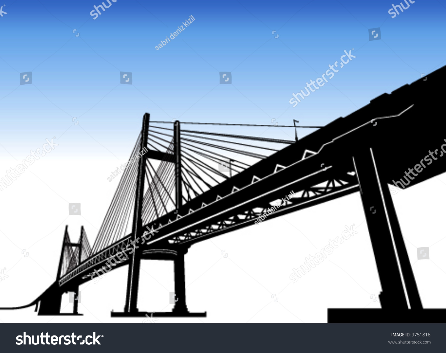 Bridge Vector Stock Vector (Royalty Free) 9751816 | Shutterstock