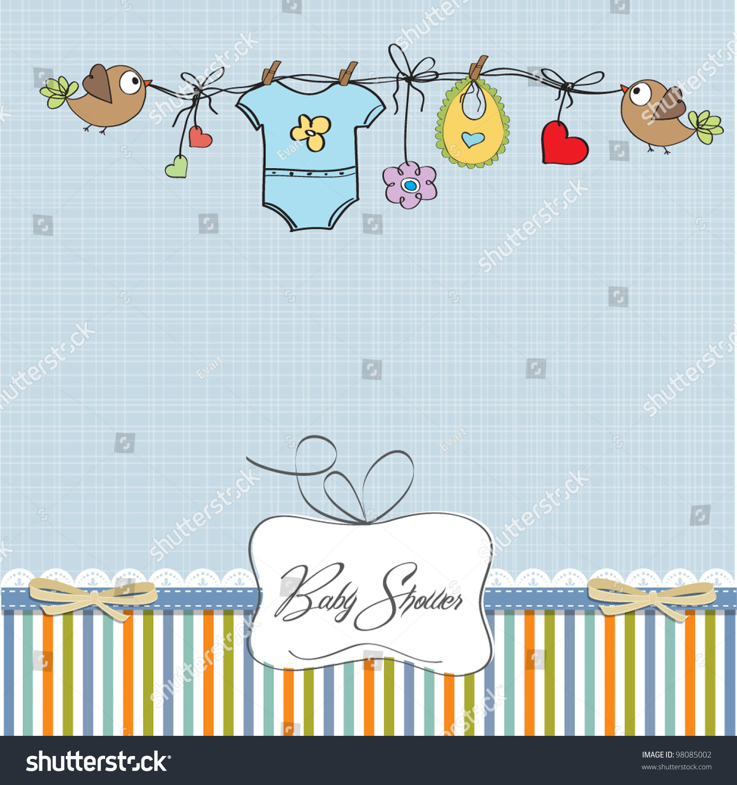 Baby Boy Shower Card Stock Vector (Royalty Free) 98085002 | Shutterstock