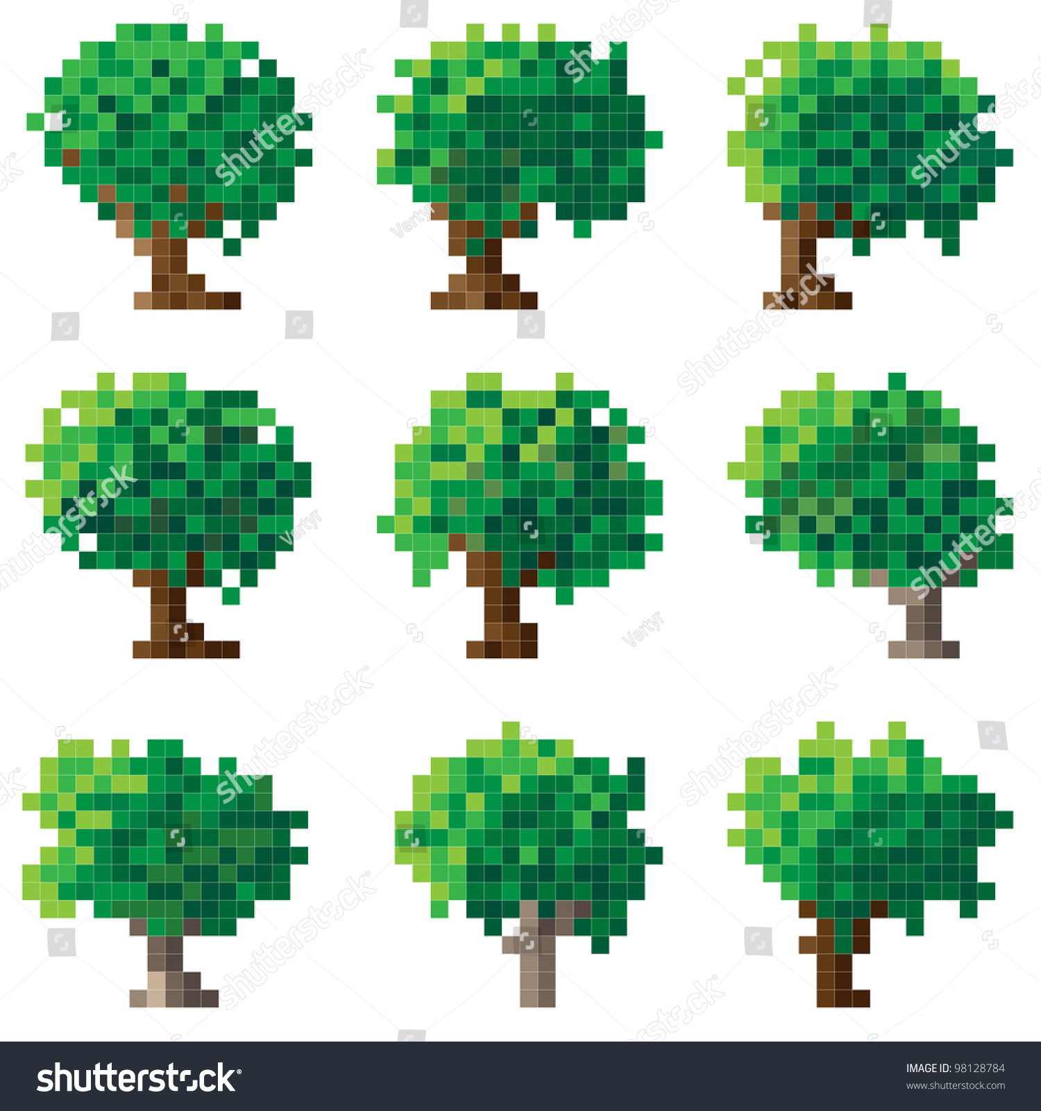 Дерево по пикселям