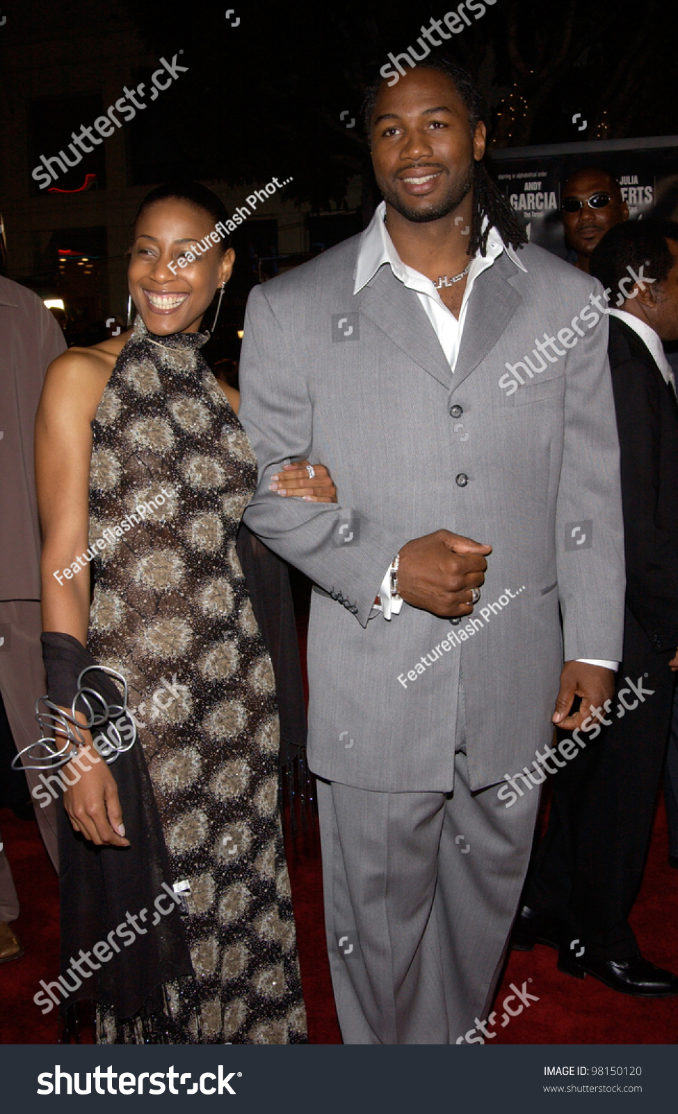 Boxer Lennox Lewis Girlfriend World Premiere Stock Photo 98150120 ...