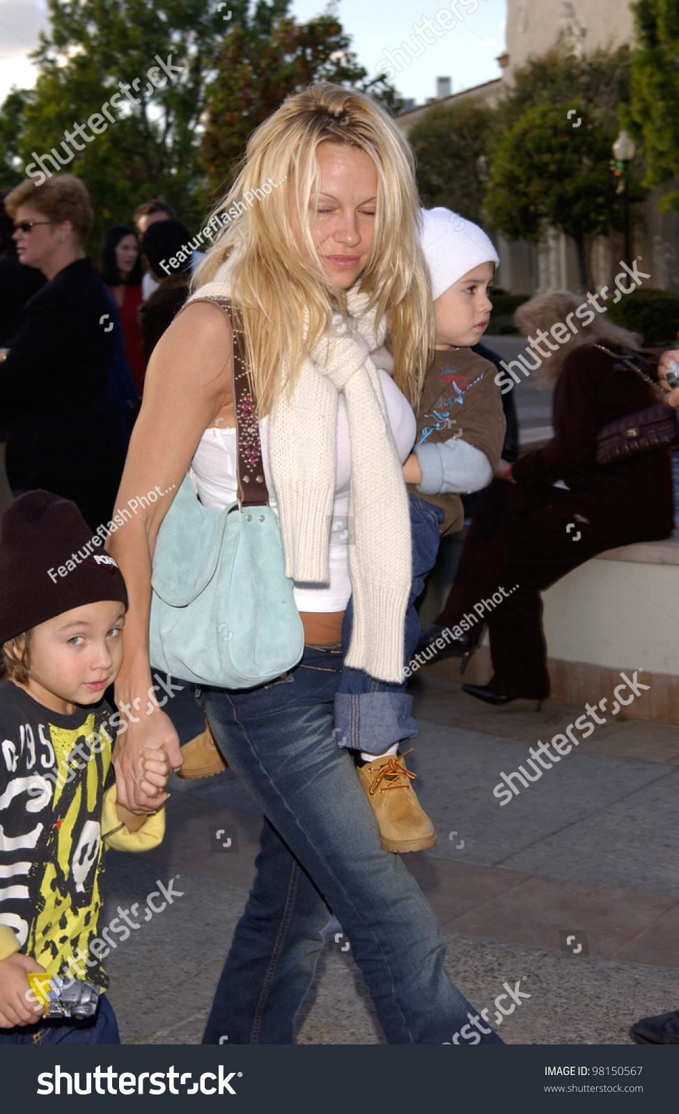 Actress Pamela Anderson Children World Premiere Stock Photo 98150567 ...