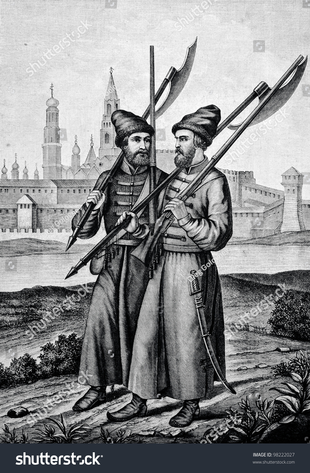 Стрельцы московских Стрелецких полков 1674 г.