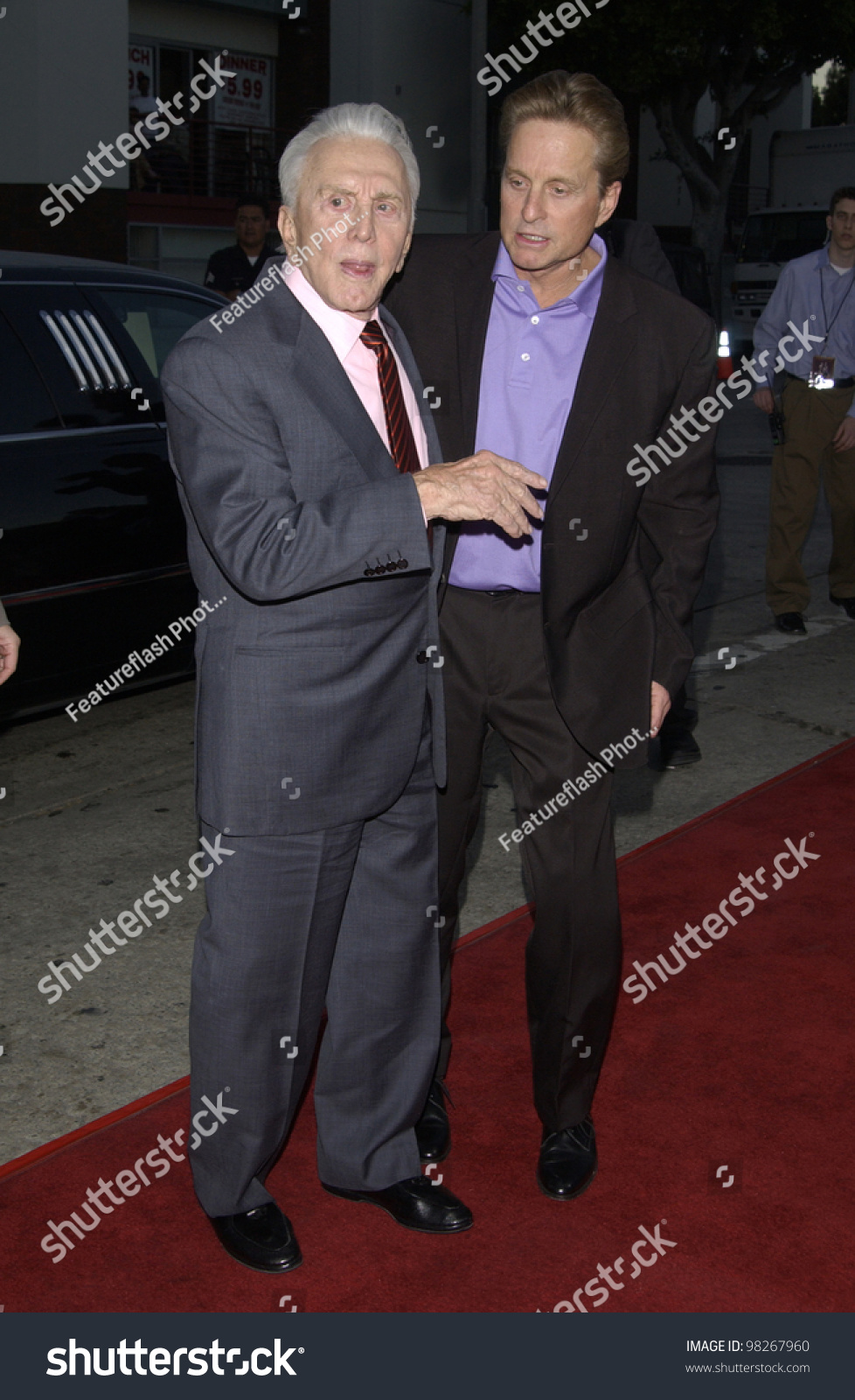 Father Son Actors Kirk Douglas Michael Stock Photo 98267960 | Shutterstock