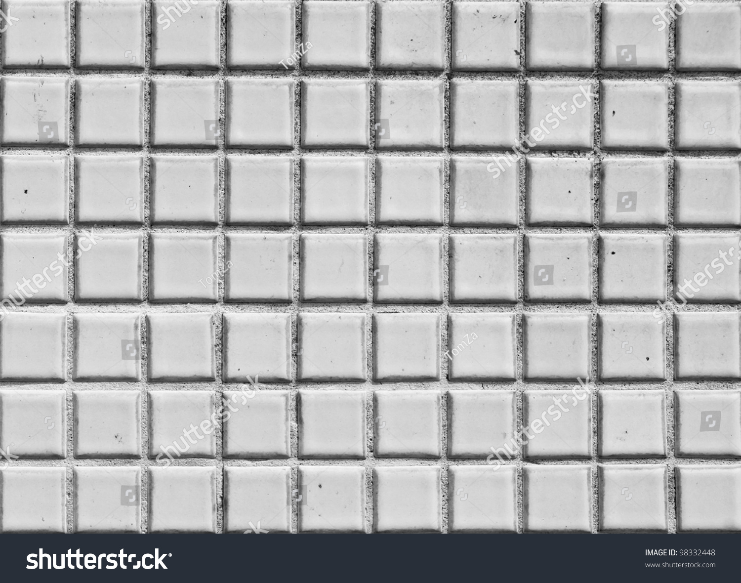 Seamless White Square Tiles Texture Stock Photo 98332448 Shutterstock