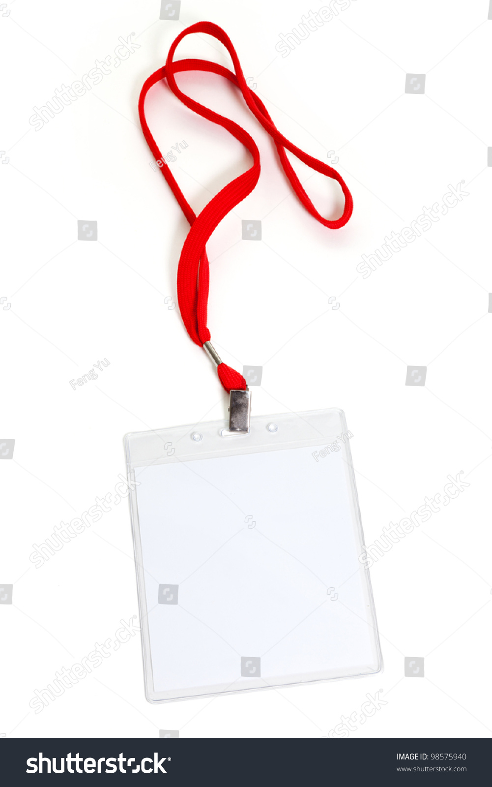 Name Tag White Background Stock Photo 98575940 