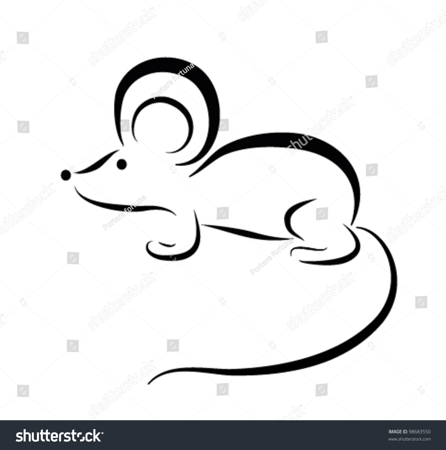 Символ меланхолии мышь
