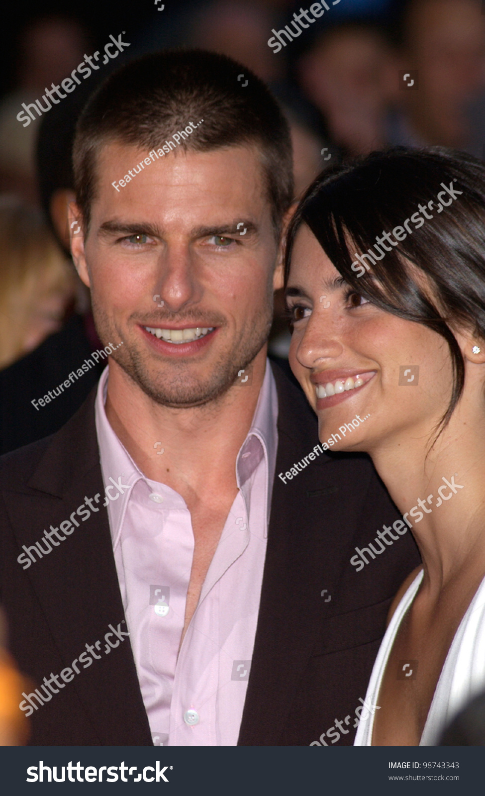 Actress Penelope Cruz Actor Boyfriend Tom Stock Photo 98743343 ...