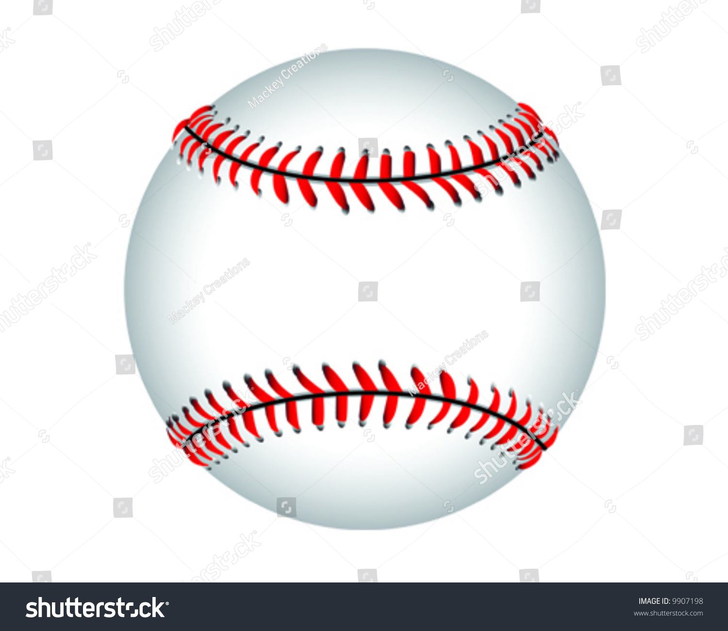 Baseball Vector Illustration Stock Vector (Royalty Free) 9907198 ...