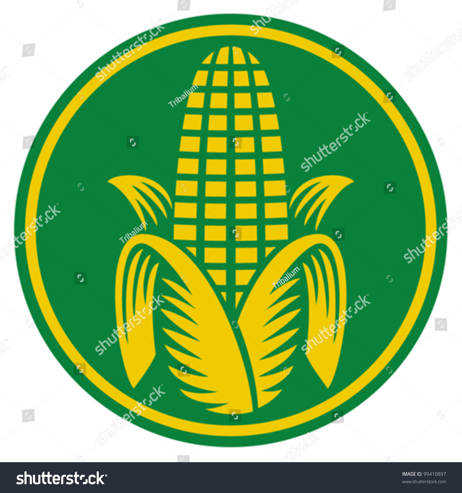 Corn Symbol Stock Vector (Royalty Free) 99410897 | Shutterstock