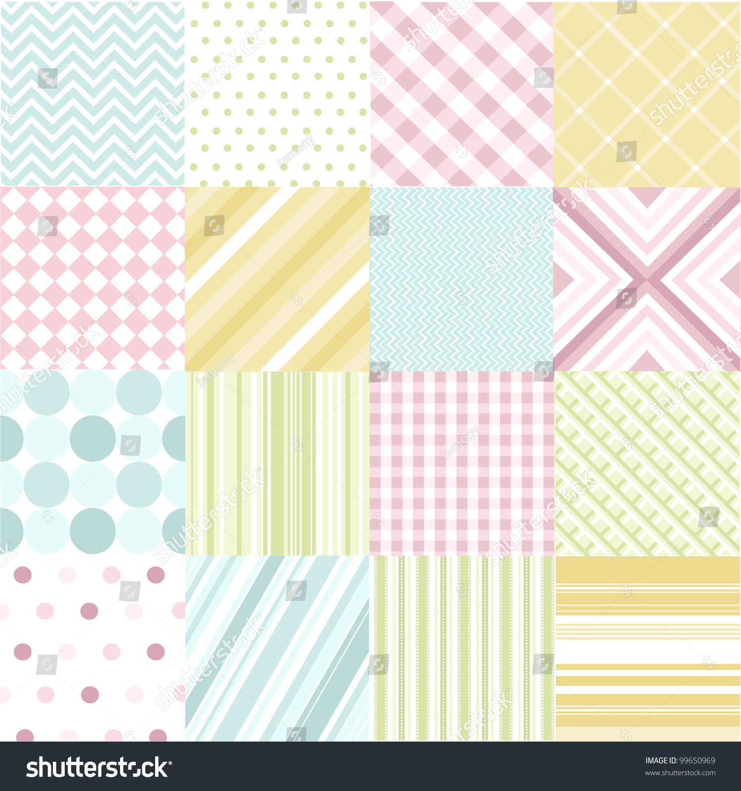 Seamless Patterns Fabric Texture Stock Vector (Royalty Free) 99650969 ...