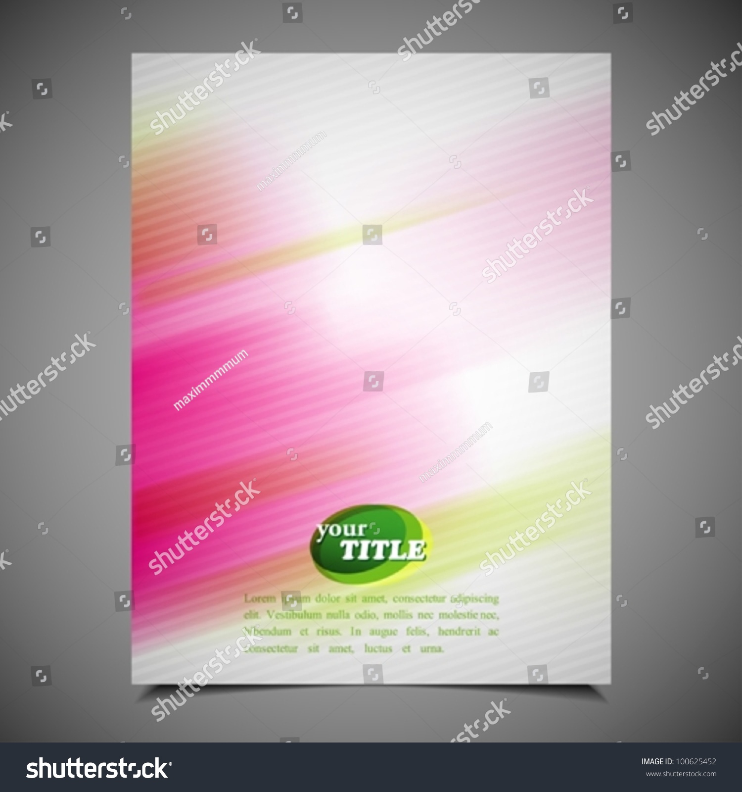 Business Brochure Template - Royalty Free Stock Vector 100625452 ...