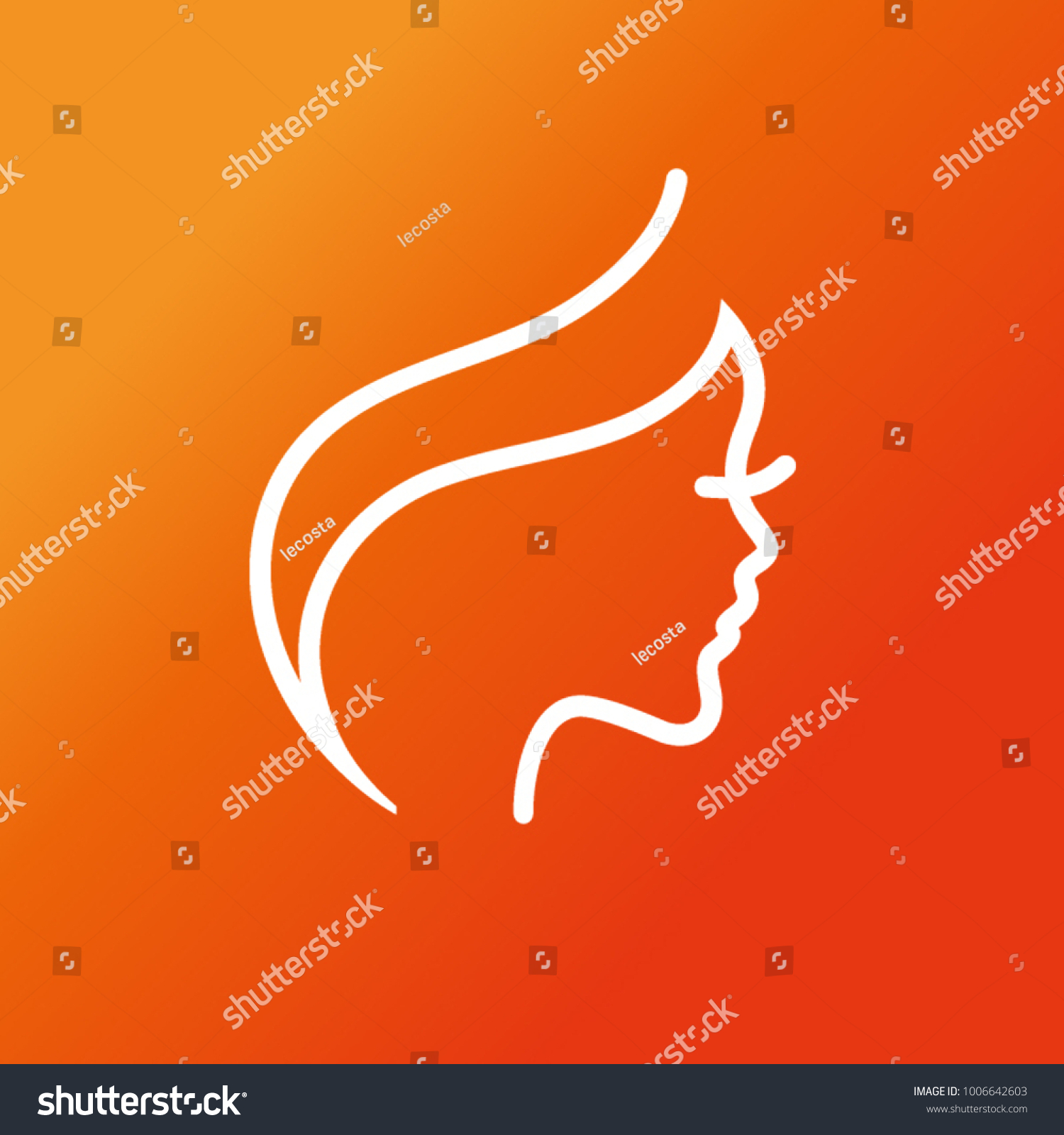 Woman face logos #1006642603