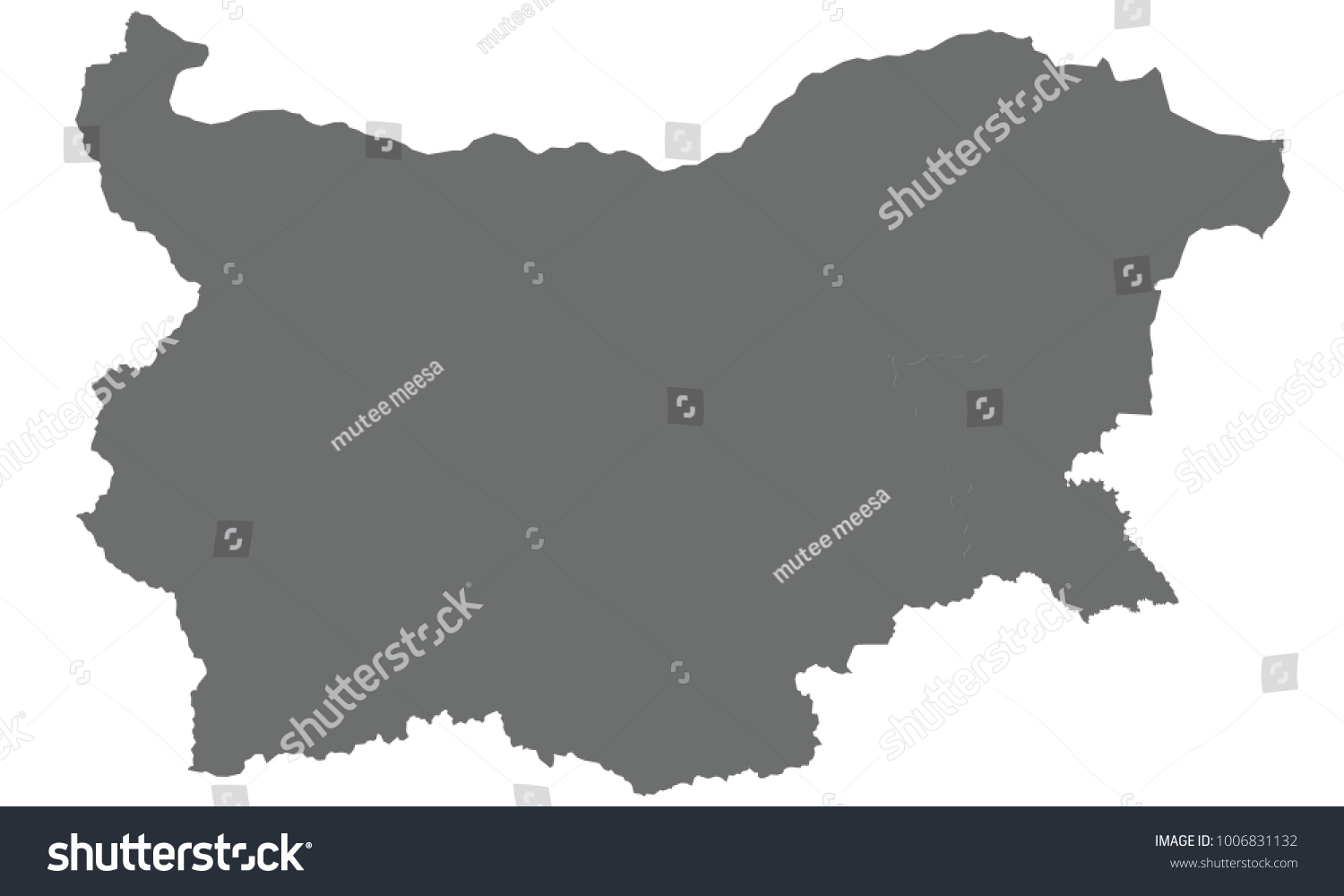 Balgariai map gray color - Royalty Free Stock Vector 1006831132 ...