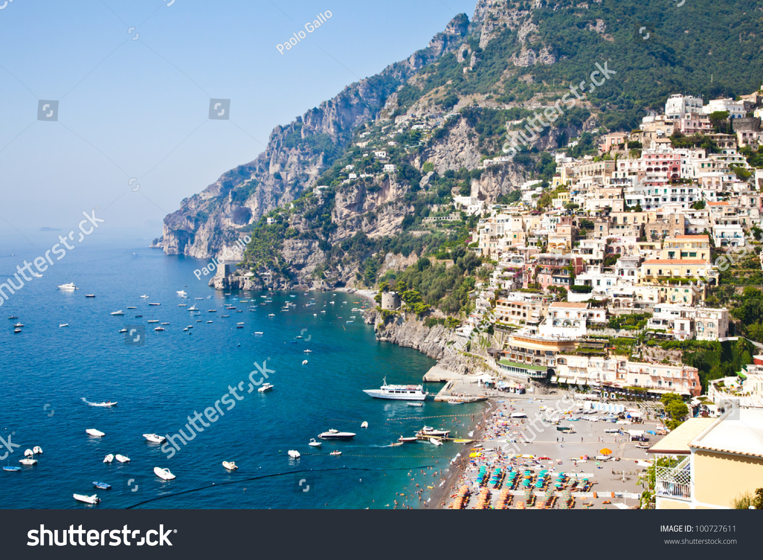 Panoramic view of Minori, wonderful town in Costiera Amalfitana - Italy #100727611