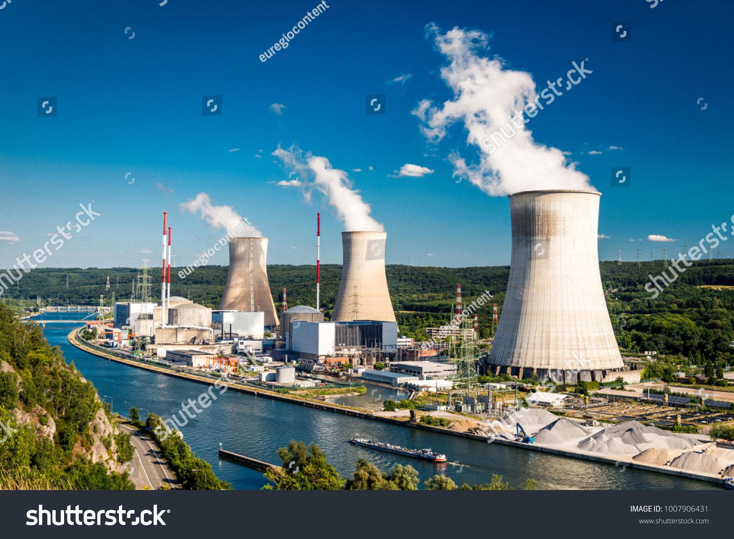 Tihange Nuclear Power Station in Belgium #1007906431