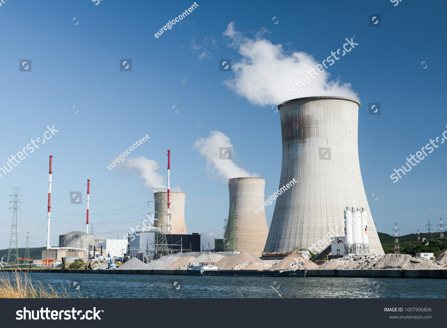 Tihange Nuclear Power Station in Belgium #1007906806