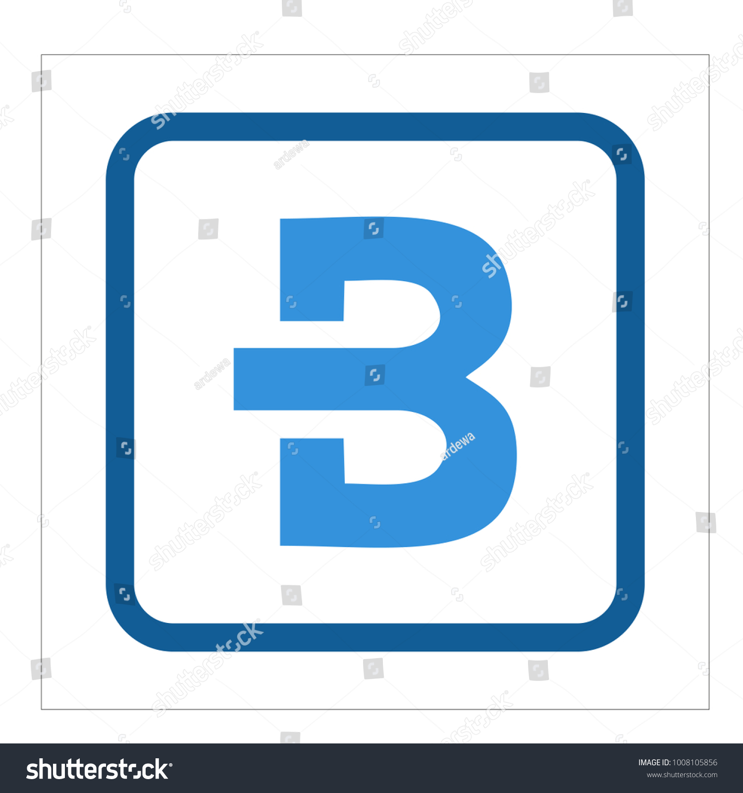 Letter B Logo - Royalty Free Stock Vector 1008105856 - Avopix.com