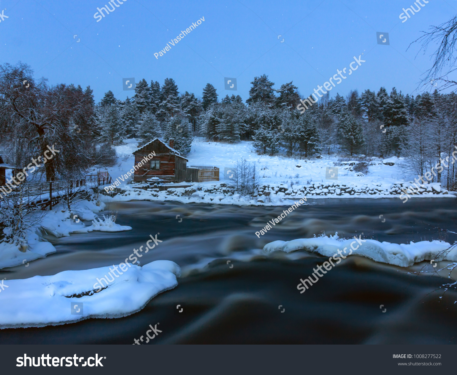 Old Finnish mill. the river Vuoksi. the Karelian isthmus. Russia #1008277522