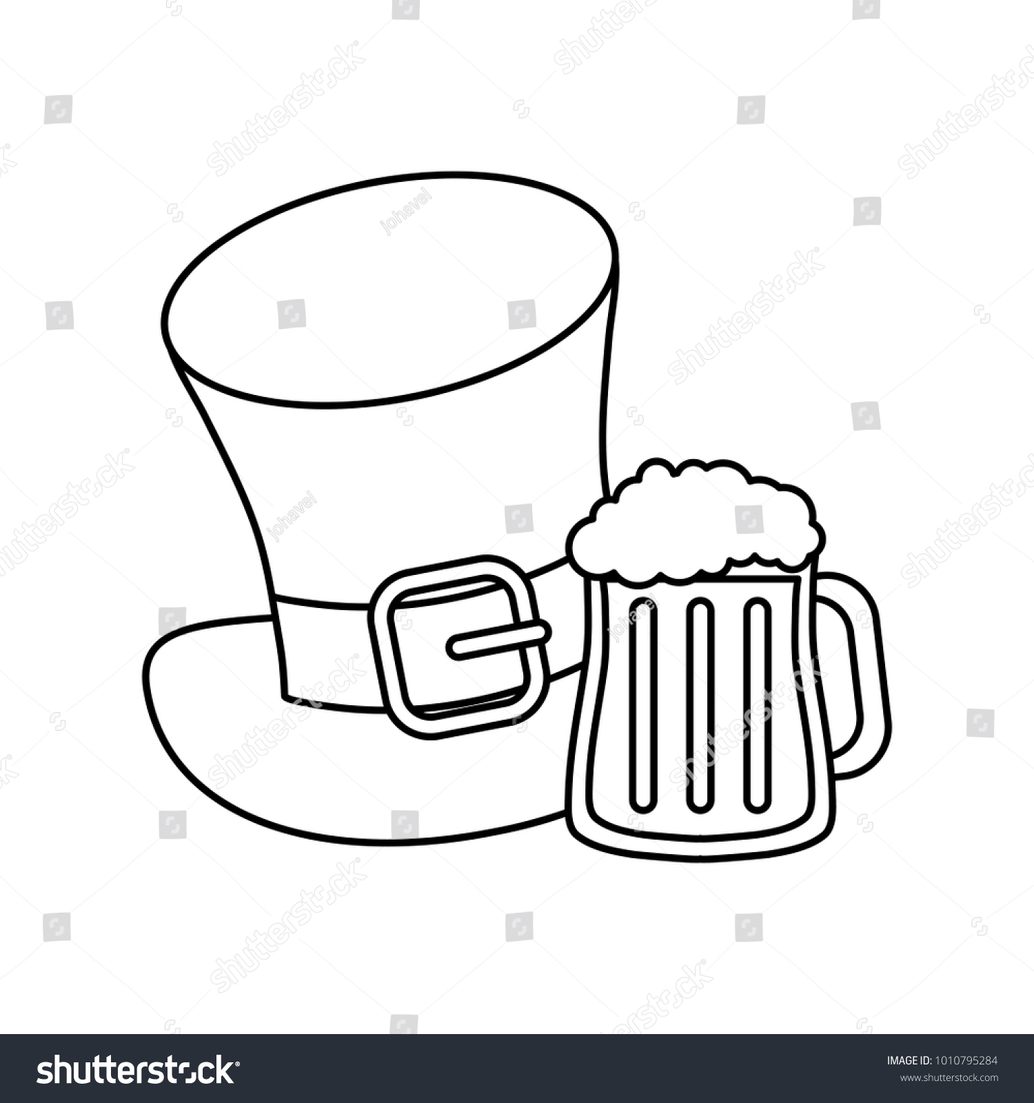 Irish top hat design - Royalty Free Stock Vector 1010795284 - Avopix.com