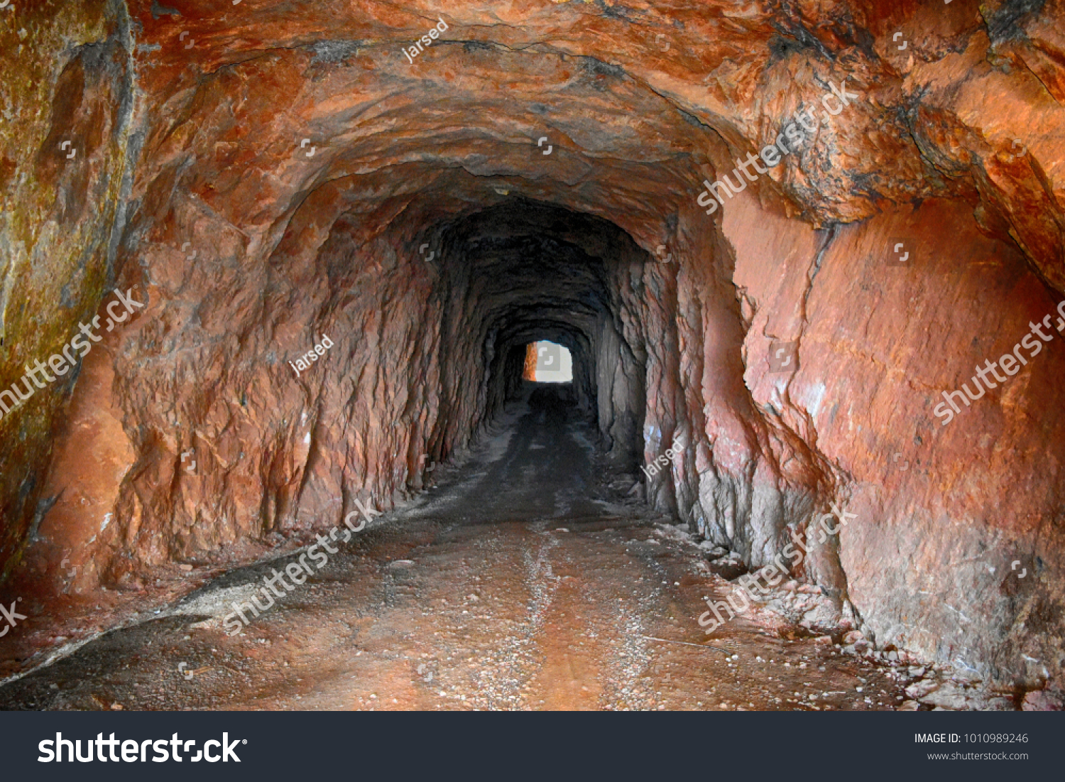 tunnel in the rock #1010989246